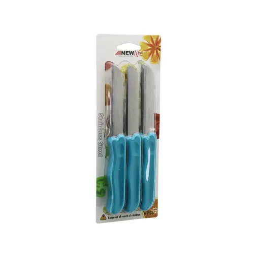 6PCS  MEYVE  BIÇAK  RENKLİ PLASTİK SAPLI (4745)