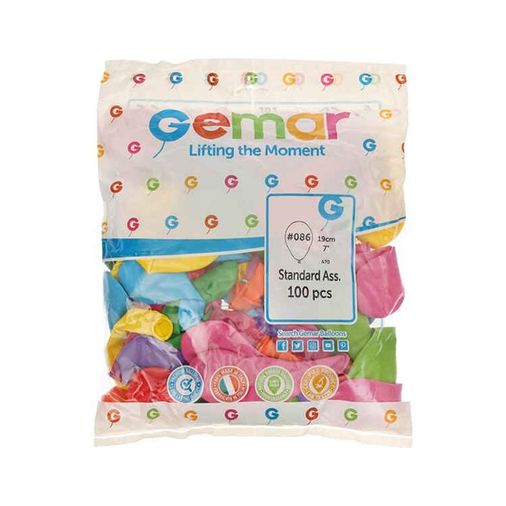 70032024 Gemar 10 Karışık Renk Balon 100'lü