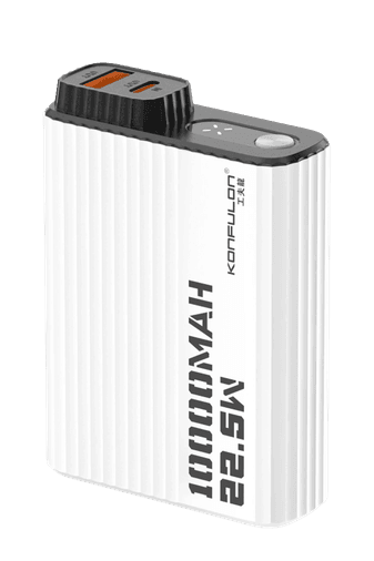 A40Q 10.000 mAh PD 20W Mini Powerbank - Siyah-Beyaz
