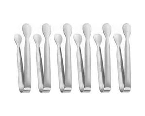 Aa Plastik 131622655 304 Çelik 6 Adet Mini Silver 11 Cm. Buz Ve Şeker Maşası Cin624By-6