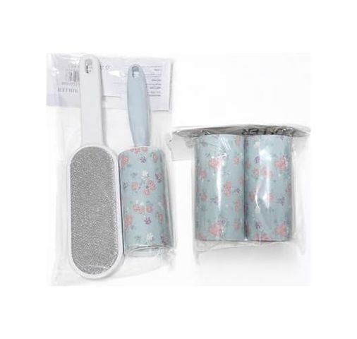 Abc Farben 131622389 Tüy Toplama Rulosu Ve Tüy Temizleme Fırçası Seti 2 Yedek 10Cm 60 Sarım Rulo Dahil Karma Renk
