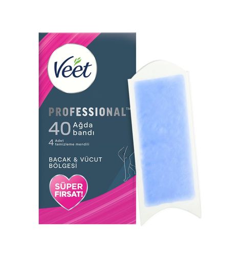 Aboluo 130406473 Professional Hassas Ciltler İçin Ağda Bandı, Bacak Ve Vücut Bölgesi, 40&apos Lı Süper Fırsat Paketi