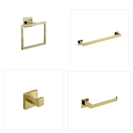 ACAR ACARMATTESET Matte Gold Aksesuar Set