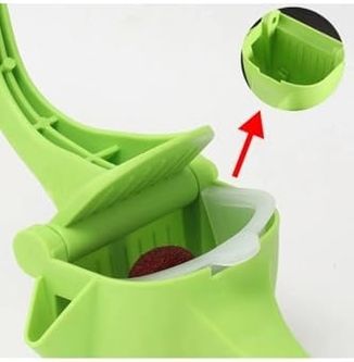 Aea94 131335605 Pratik Manuel Meyve Sıkacağı Plastik Narenciye Limon Portakal Nar Sıkacağı 420Ml Beyaz