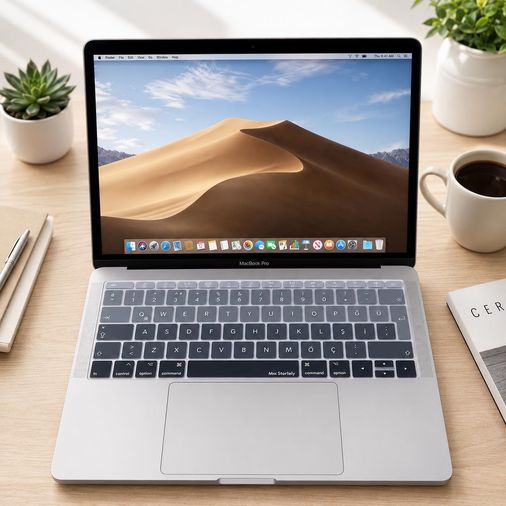 Aebo 131611599 Türkçe Q Klavye Koruyucu Macbook A1534 A1708 Uyumlu Uk Avrupa Ters L Enter Silikon Klavye Koruyucu Turkish Q Keyboard Cover Siyah Gri