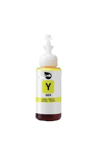 Afila Epson Muadil El-664, T6644 - 6734 Sari Şişeli Mürekkep (70 Ml)