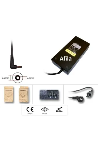 Afila NA-KR60895…Yhx279 Monster Abra A5 V15.10, A5 V15.10.1 Uyumlu Notebook Adaptör, Şarj Aleti Cihazı 180W