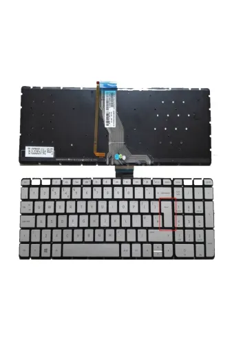 Afila NK-KR30366..Klv21 Hp 9Z.nc8Bq.21H 9Z.nc8Ln.201 Klavye (Silver-Tr) Işıklı - B.enter