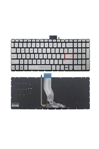 Afila NK-KR50634LG..Klv61 Hp Pavilion 15-Bc300Nt (2Pk36Ea) Notebook Klavyesi (Silver, Gri Tr) Işıklı