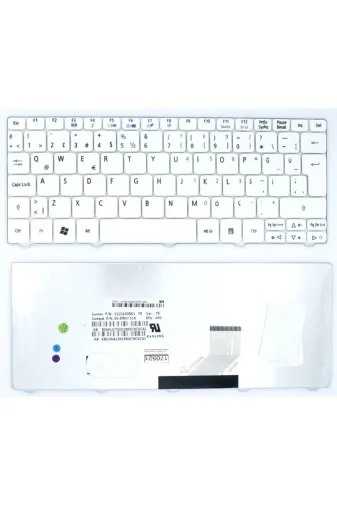 Afila NK-KR50657B.X49 Pk130Ae1000,pk130Ae1A00,pk130Ae2000 Notebook Klavye Beyaz Tr