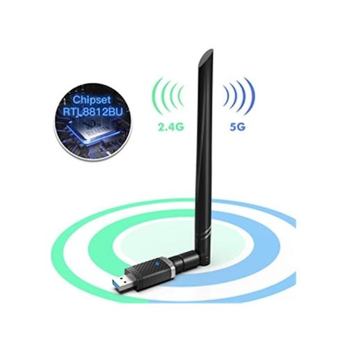 Aitong 126630031 Usb Wifi Pro Sinyal Yakınlaştırıcı Güçlendirici Adaptör Kart 1300 Mbps Ep-Ac1686