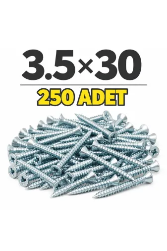 akatsuki 250 Adet 3.5X30 Sunta Vidası (Yıldız Başlı)3.5*30