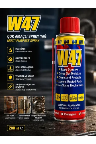 akatsuki W47 Pas Sökücü Çok Amaçlı Sprey Yağ 200 Ml