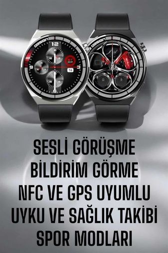 Akıllı Saat GPS VE NFC Özelliği Sesli Görüşme Dokunmstik Ekran