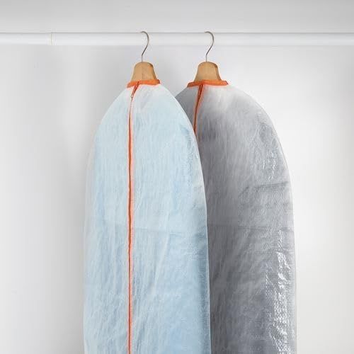 Al-Ko 131576737 2 Adet Pärkla Elbise Kılıfı, Polipropilen, Beyaz-Turuncu, 105X60 Cm