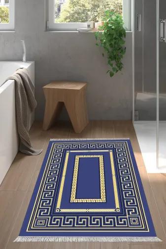 Alanur Home 651M-Trend-Banyo Eko Trend Djt Banyo Paspası Yıkanabilir Kaymaz Taban 651M Modern Gold