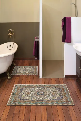 Alanur Home Alanur Trend Kaymaz Taban Dijital Banyo Takımı Kt440 Yeşil