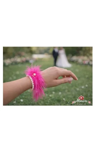 almiraevsanatları Kına Gecesi Bileklik431 Pembe Nedime Bilekliği, Bride To Be, Bekarlığa Veda Partisi, Düğün, Kına Gecesi Bileklik 15 Adet