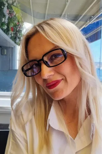 ALMR-483 Kadın Olivia Mavi Işık Korumalı Dinlendirici Dikdörtgen Model Ekran Gözlüğü