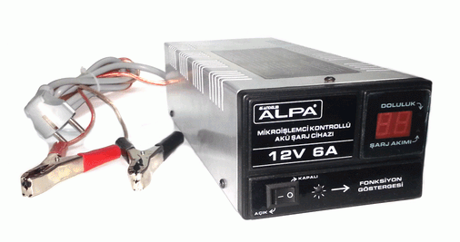 Alpa AN1206 12 Volt 6 Amper Akü Şarj Adaptörü