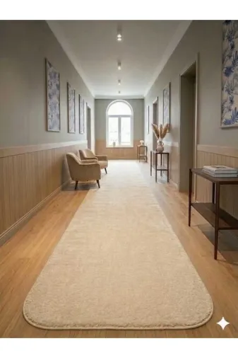 ALTUN CARPET RGETHYULIOJKÖ Modern Kirem Pelüş Kaymaz Salon Ve Koridor Halisi 12Ml Hav Yüksekliği Var 2 Cm Kalinlik