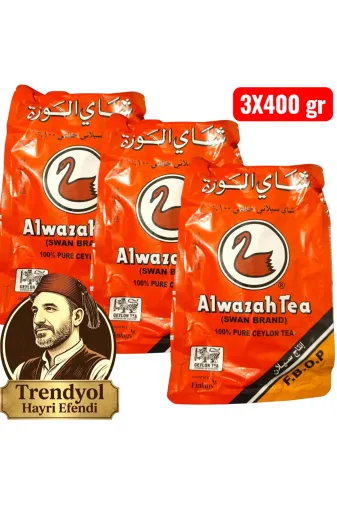 ALWAZAH TEA ALWZH3PKT Seylan Kaçak Dökme Çayı (Hayriefendi 3'lü Paket)