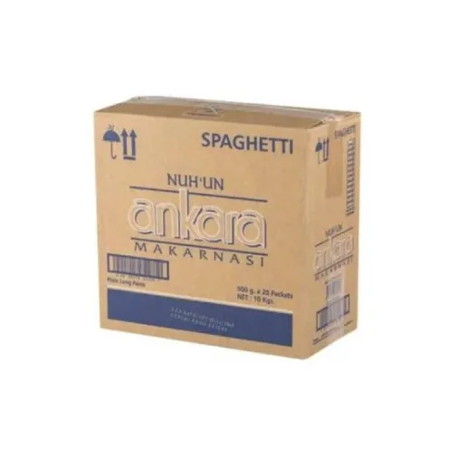 ANKARA SPAGETTİ MAKARNA 500 GR (20 Adet) Koli