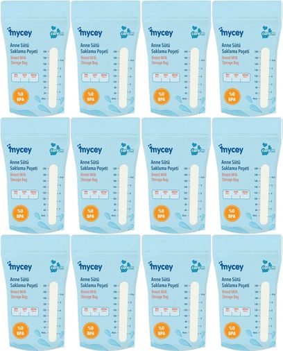 Anne Sütü Saklama Poşeti (12 Li Set)