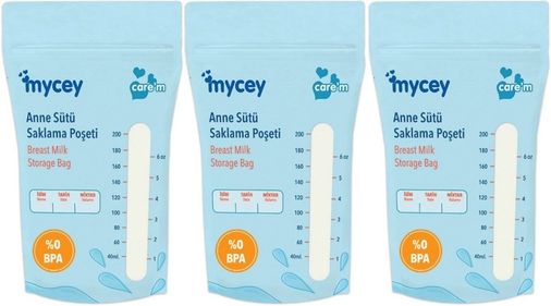 Anne Sütü Saklama Poşeti (3 Lü Set)