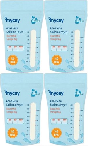 Anne Sütü Saklama Poşeti (4 Lü Set)