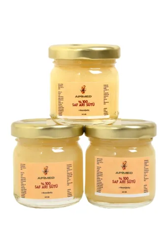 APİMED APDS104 Saf Ari Sütü(3*40 Gr) – %100 Saf, Taze Ve Soğuk Zincir Korumasında