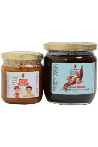 APİMED APMD129 Kıds Kakaolu Ve Çocuk Macunu Ikisibir Arı Sütü+Pekmez+Propolis+Polen+Arı Ekmeği