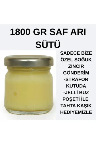 APİMED SDGDF534543 Saf Ari Sütü (1800Gr)– %100 Saf, Taze Ve Besleyici Takviye Avantajli Ürün Strafor Kutuda