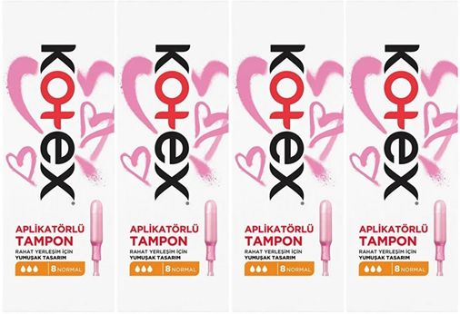 Aplikatörlü Tampon Normal 32 Li Set (4PK*8)
