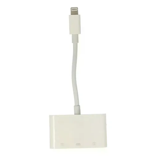 Apr23 Iphone Otg 3in1 - Beyaz