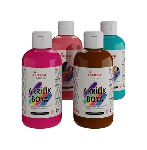 ART 57855210134488380184975 Tamamlayıcı Renkler Akrilik Boya 4&apos Lü Set 4X250Gr Diğer