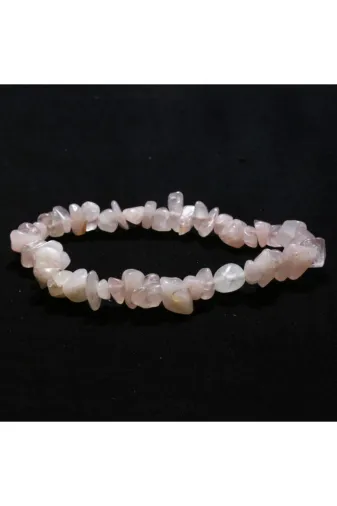 ART LİFE DOĞALTAŞ Natural Stones arlıfedoğaltaş700475 Pembe Kuvars Kırıktaş Bileklik