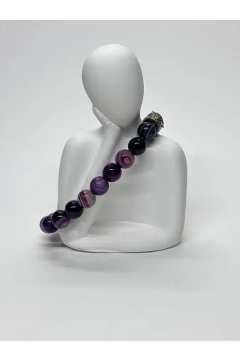 ART LİFE DOĞALTAŞ Natural Stones artlıfe1000423 Beyaz Akik Doğaltaş Bileklik