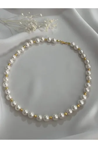 ART LİFE DOĞALTAŞ Natural Stones artlıfe5000275 Mayorka İnci Gümüş Kolye