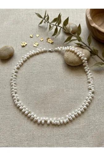 ART LİFE DOĞALTAŞ Natural Stones artlıfe5000278 Gerçek İnci Kolye ( Gümüş )