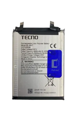 Asia 5170037136951 Tecno Camon 30 Pil Batarya Bl-49Vt 5000 Mah