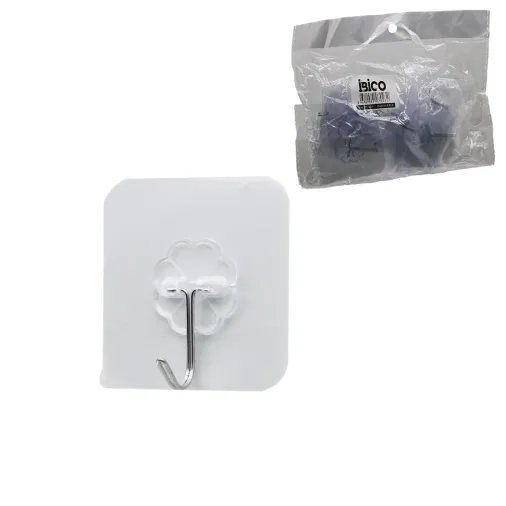 ASKI 10PCS TEKLİ METAL UÇLU MİKA KRİSTAL PLS. TABANLI ŞEFFAF PVC YAPIŞKANLI MONTAJ (4745)