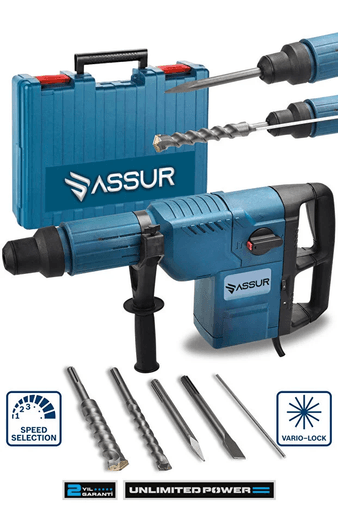 asr517 Assur Profesyonel 4200W 11 Kg 3 Fonksiyonlu Kırıcı Delici Hilti