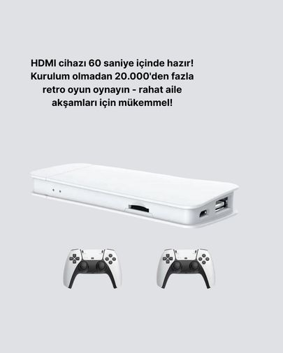 ASTRALTECH 102910505 Hdmı Ve Kablosuz Kontrolcülü 20.000 Oyunlu Retro Oyun Konsolu