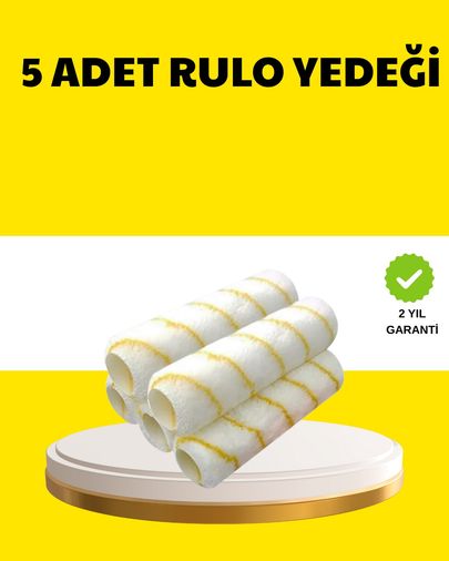 ASTRALTECH 115083785 5 Li İnce İşçilik Boya Rulo Seti Pürüzsüz Ve Eşit Kaplama