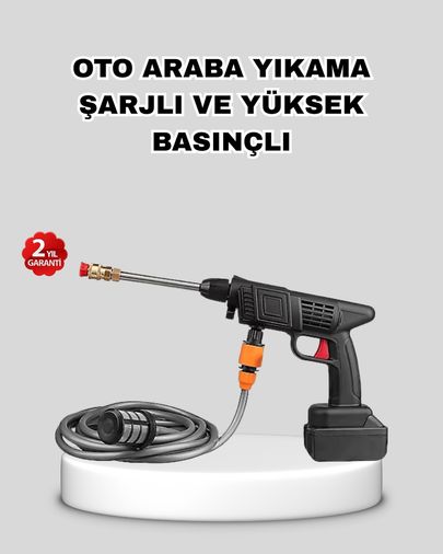 ASTRALTECH TRİTHLTXUCZZZARAÇYIKAMAŞARJLIIII-BLNCCC Akülü Araba Yıkama Makinesi 21V Güçlü Basınçlı Ve Çift Akülü Taşınabilir
