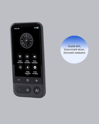 ASTRALTECH TRİTHLTXXUCZZZTRANSLATOR-6-BLNCCC Seyahat Ve İş İçin Çok Dilli Taşınabilir Çeviri Makinesi