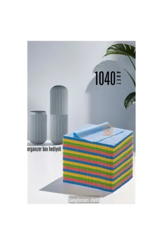 atesin online TYBM31Q3IN3D911311 Atesii 1040 Ad Gözlük Silme Bezi Organizer Box Hediyeli 714066