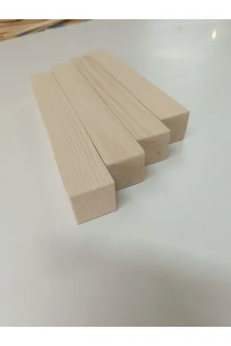 atölyebaneta 4x4x90 4 Cm X 4 Cm X 90 Cm Boyutlarında Ahşap Kare ( 2 Adet )