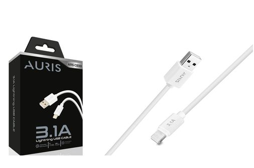 Auris Ars-Cb33 1.2A Iphone Uyumlu Lightning 1 Metre Usb Şarj Kablosu